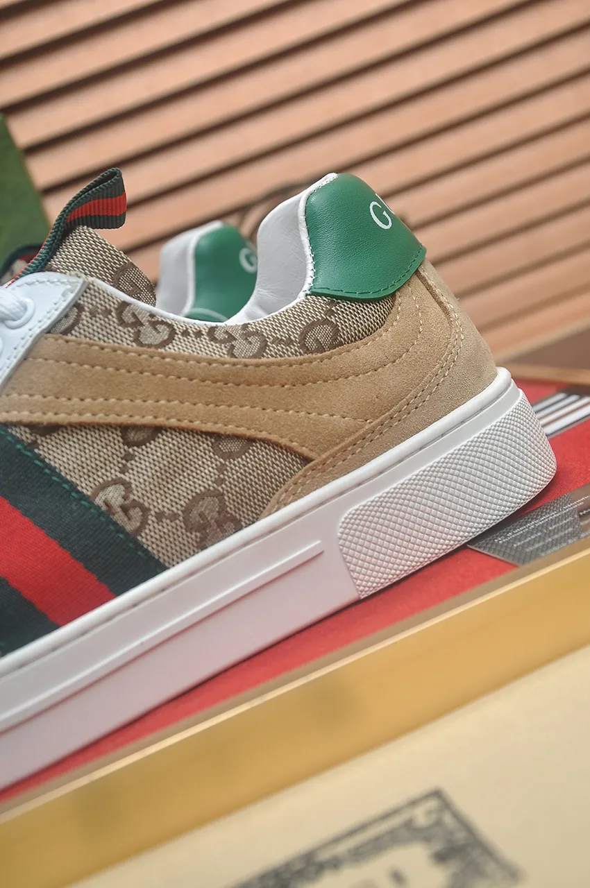 Men's men's shoes💰440💶[GUCCI] official website 1:1 men's sports shoes are now on the market. They are made of original fabric + water-dyed sheepskin lining, plus the official website original 1:1 comfortable outsole. Fashionable and versatile, super comfortable and breathable. Standard shoe size 38/45 (custom-made size 45 is non-refundable)